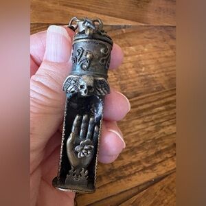 Handmade Artisan Lucky Girl Eleven Goth Steampunk Pendant Necklace